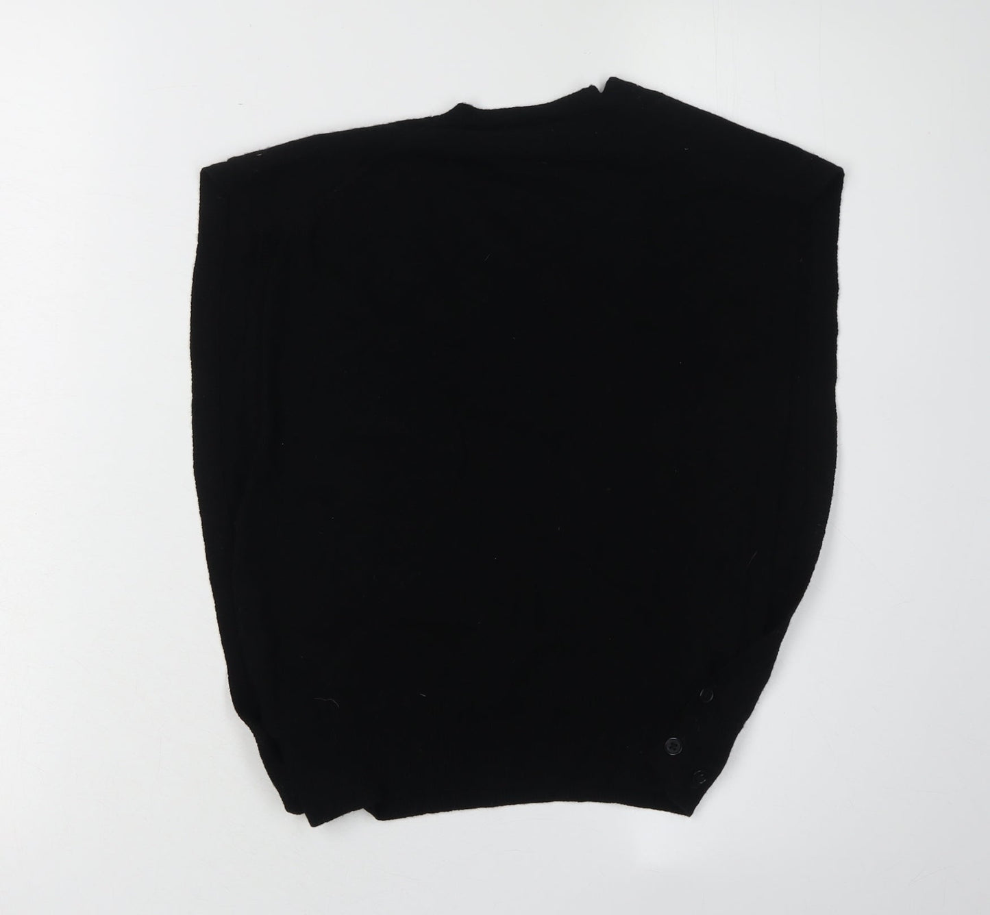 Tour de Force Women's Black Wool Pullover Jumper, S