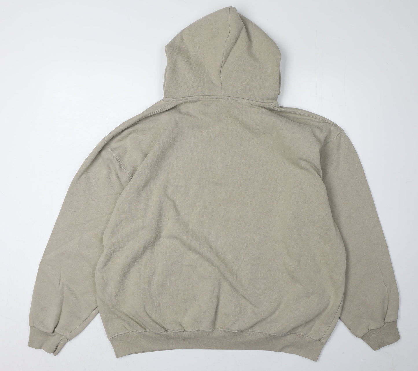 WE Beige Unisex Hoodie XL with Logo Design