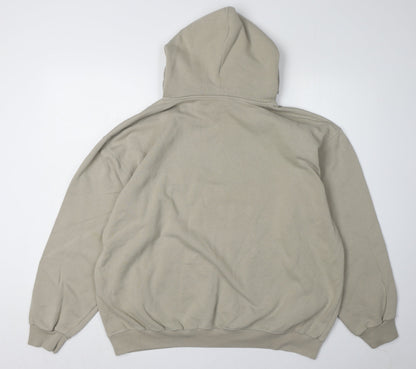 WE Beige Unisex Hoodie XL with Logo Design