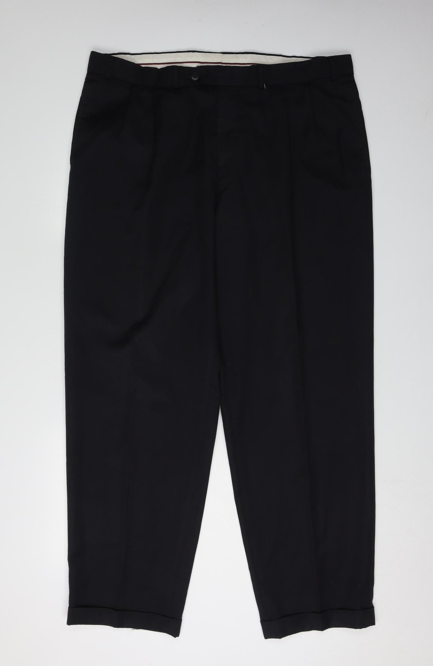 Mens UK Size L BHS  Formal Black Trousers