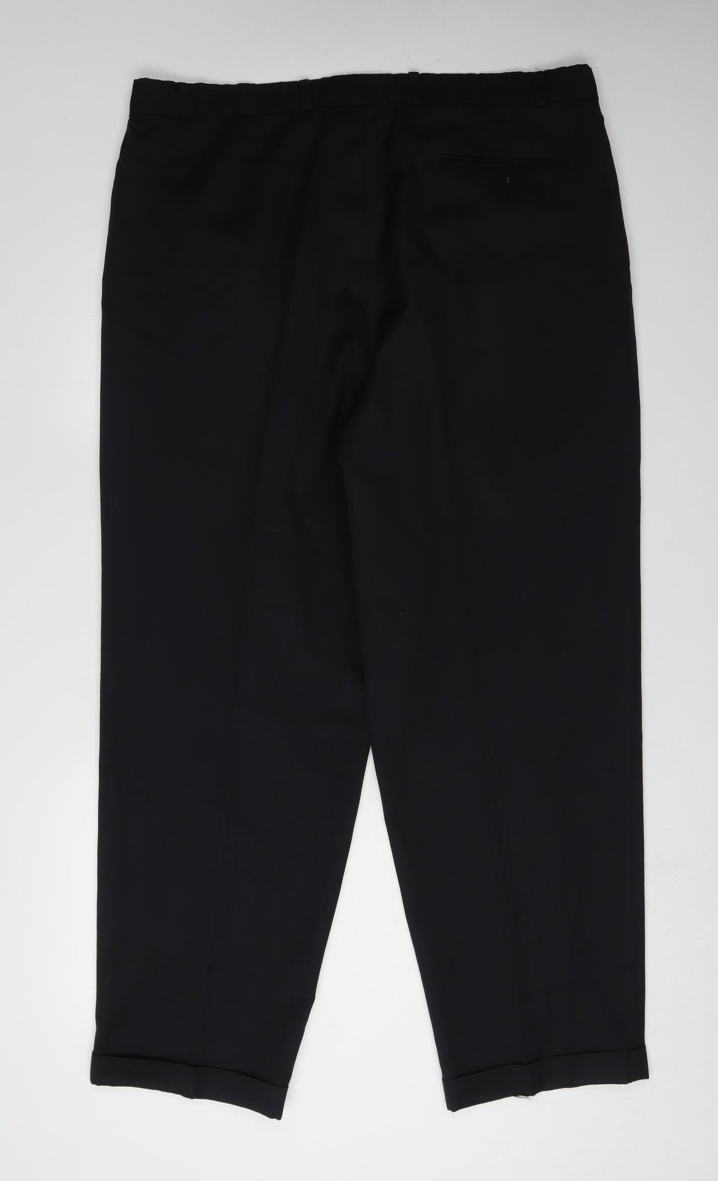 Mens UK Size L BHS  Formal Black Trousers