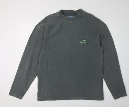 Weird Fish Men's Green Pullover Sweatshirt S