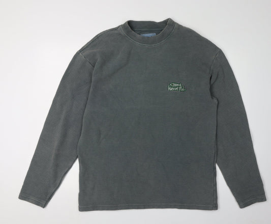 Weird Fish Men's Green Pullover Sweatshirt S