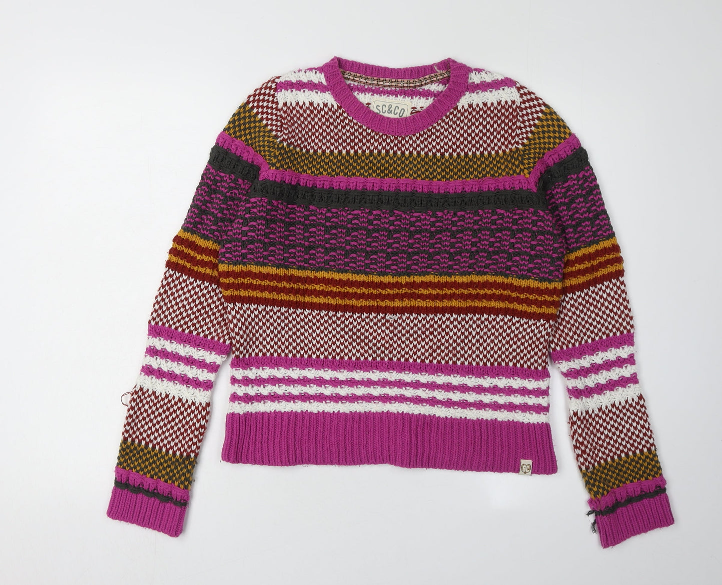 Womens UK Size M SoulCal & Co Multicoloured Pullover Jumper
