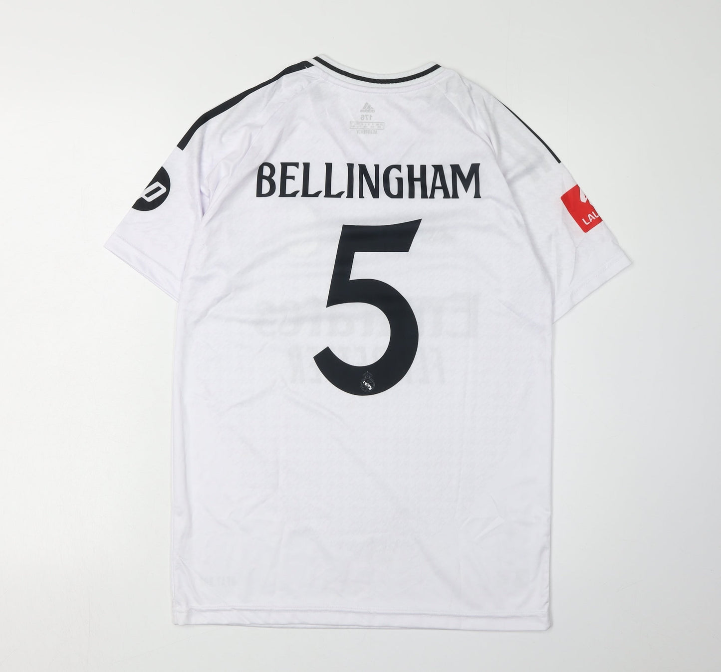 Adidas Boys White Football Jersey, Size 176, Short Sleeve