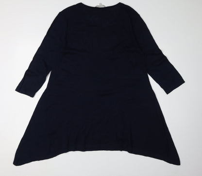 Pebble Bay Women's Blue XL Trapeze Swing Dress