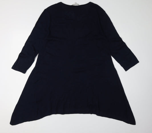 Pebble Bay Women's Blue XL Trapeze Swing Dress