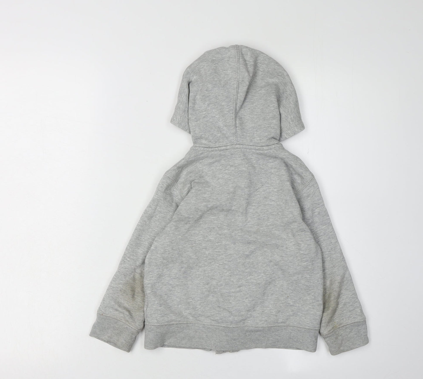 GAP Boys Grey Full Zip Hoodie, 4 Years, Cotton Blend