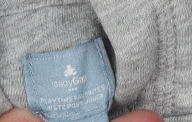 GAP Boys Grey Full Zip Hoodie, 4 Years, Cotton Blend