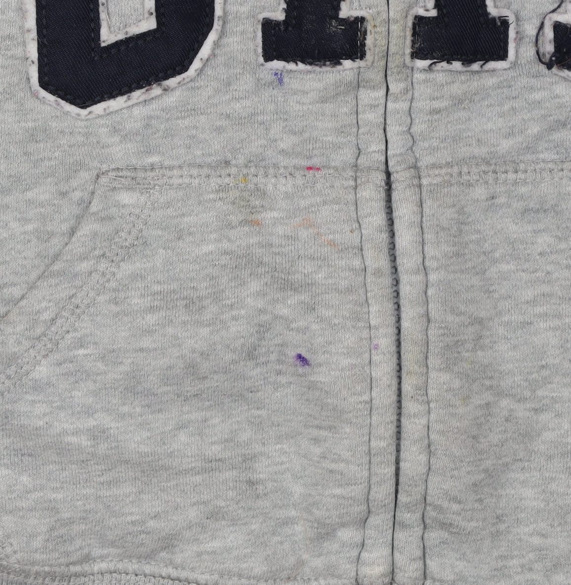 GAP Boys Grey Full Zip Hoodie, 4 Years, Cotton Blend