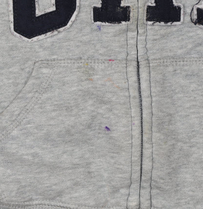GAP Boys Grey Full Zip Hoodie, 4 Years, Cotton Blend