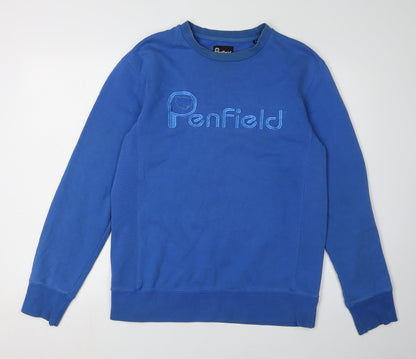 Penfield Men's Blue Sweatshirt, Size S, Crew Neck Pullover