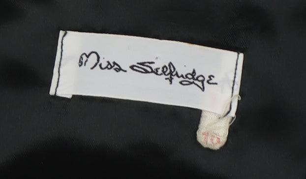 Miss Selfridge Women’s Black Suit Waistcoat, Lined, Very Good