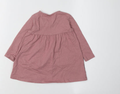 Disney Girls Pink Minnie Mouse Shift Dress 18 Months