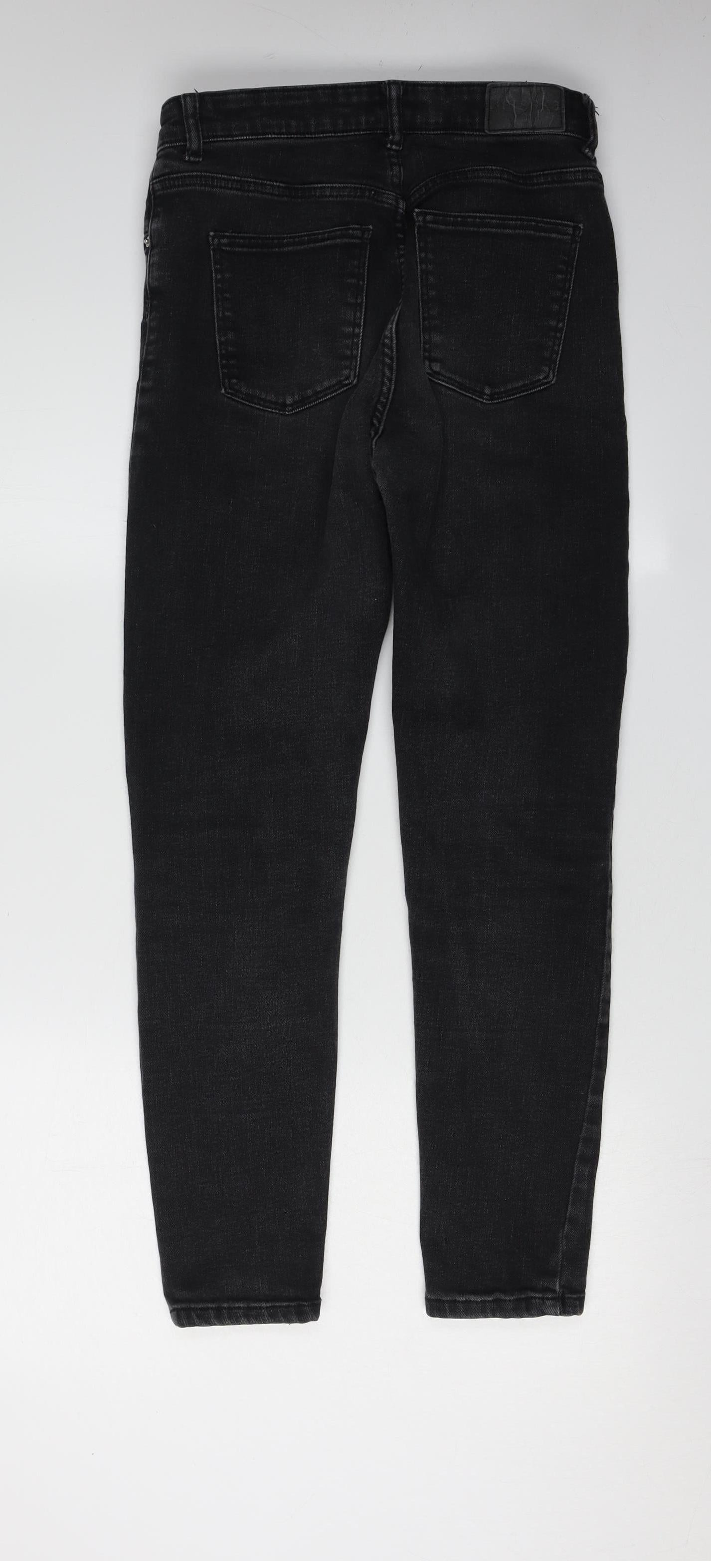 Bershka Women's Black Skinny High Waist Jeans Size 10