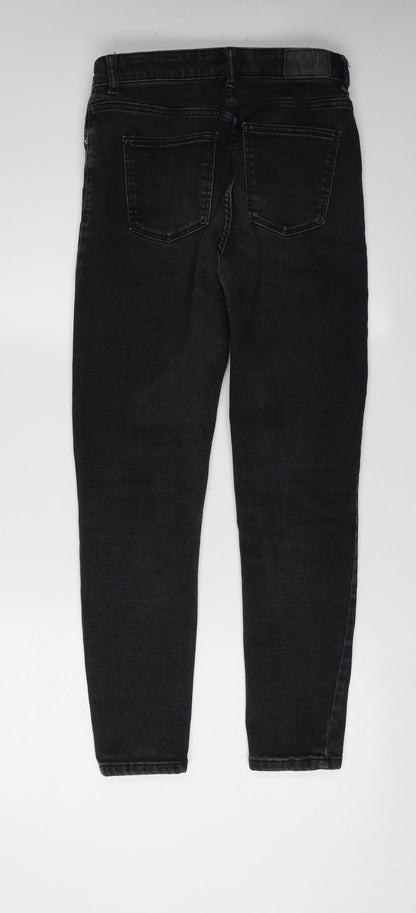 Bershka Women's Black Skinny High Waist Jeans Size 10