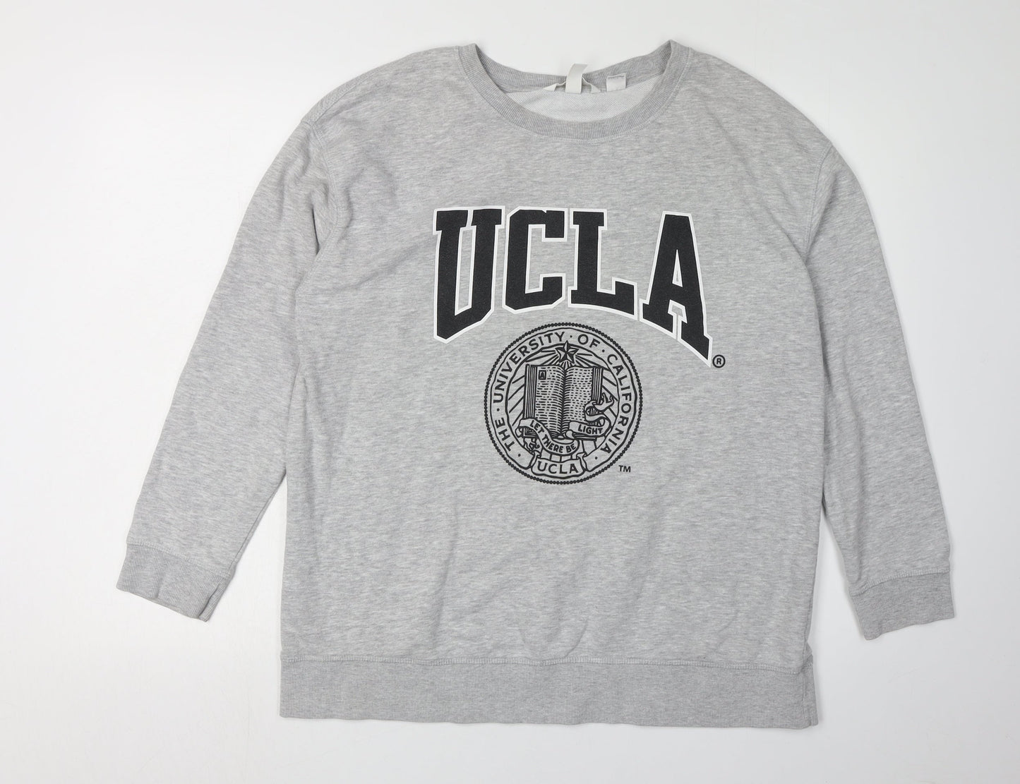 Women's Grey H&M UCLA Logo Maternity Pullover Sweatshirt Size 12