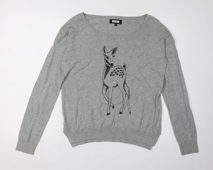 Womens UK Size 12 NEXT Grey Pullover Jumper