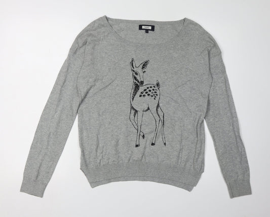 Womens UK Size 12 NEXT Grey Pullover Jumper