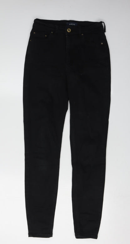 Womens UK Size S Pieces Slim Fit Skinny Black Jeans