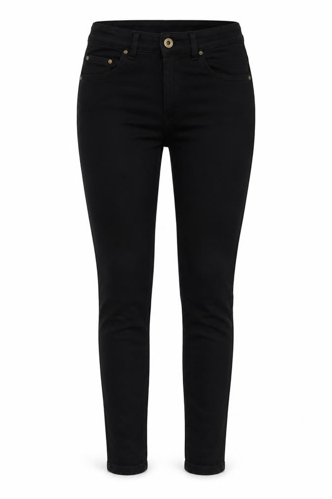 Womens UK Size S Pieces Slim Fit Skinny Black Jeans