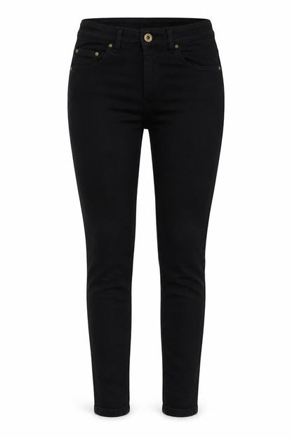 Womens UK Size S Pieces Slim Fit Skinny Black Jeans