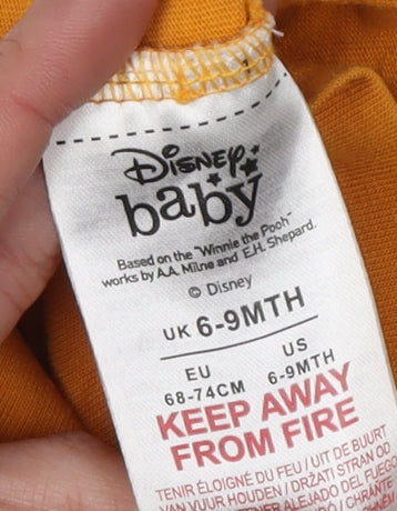 Disney Unisex Baby Orange Tigger Long Sleeve T-Shirt 6-9M
