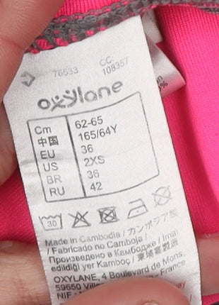 Oxylane Girls Grey Ankle Leggings 2XS Activewear
