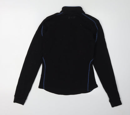 Oxylane Boys Black 1/4 Zip Sweatshirt, Size 14 Years