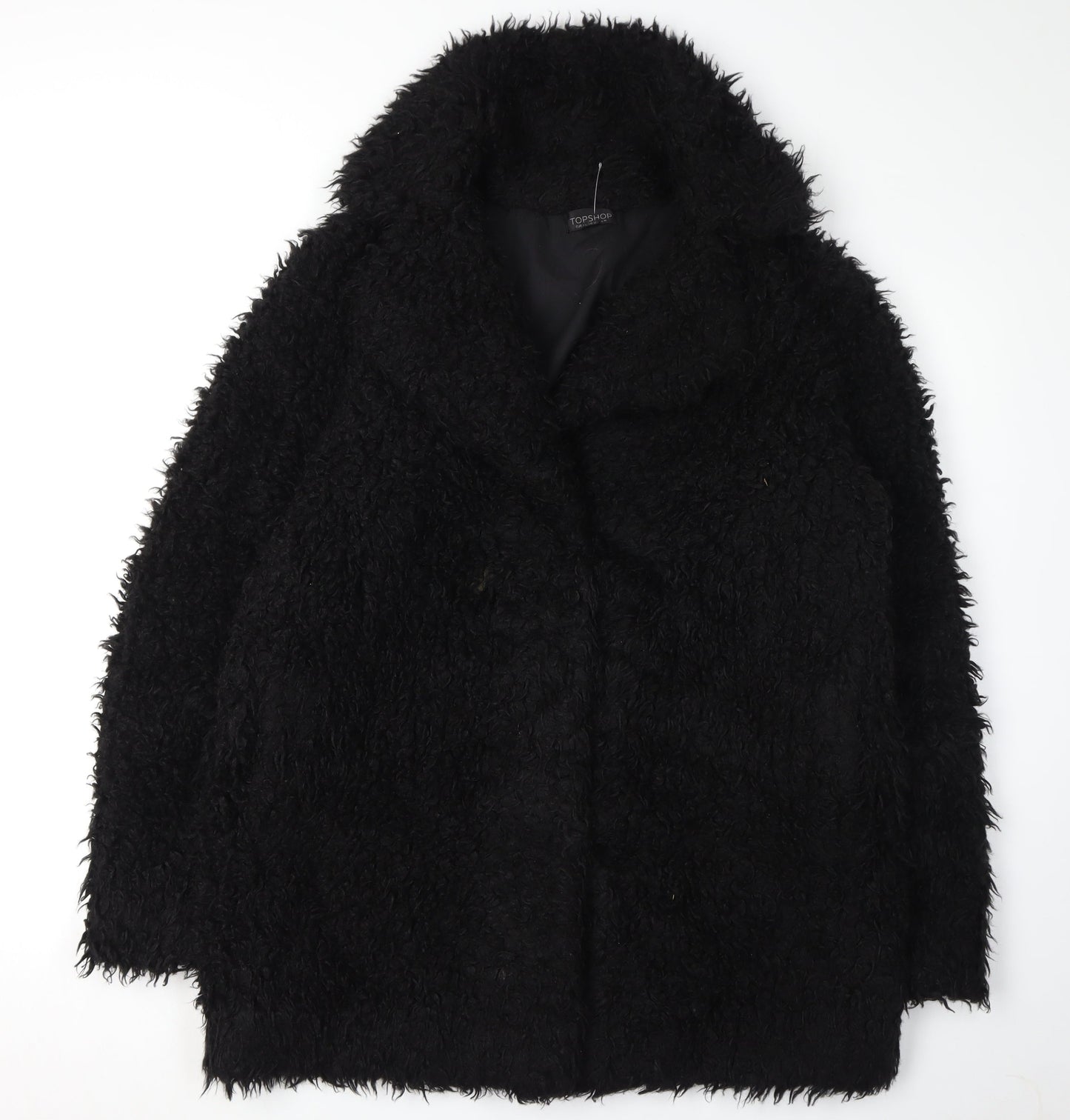 Womens UK Size 16 Topshop Black Basic Jacket