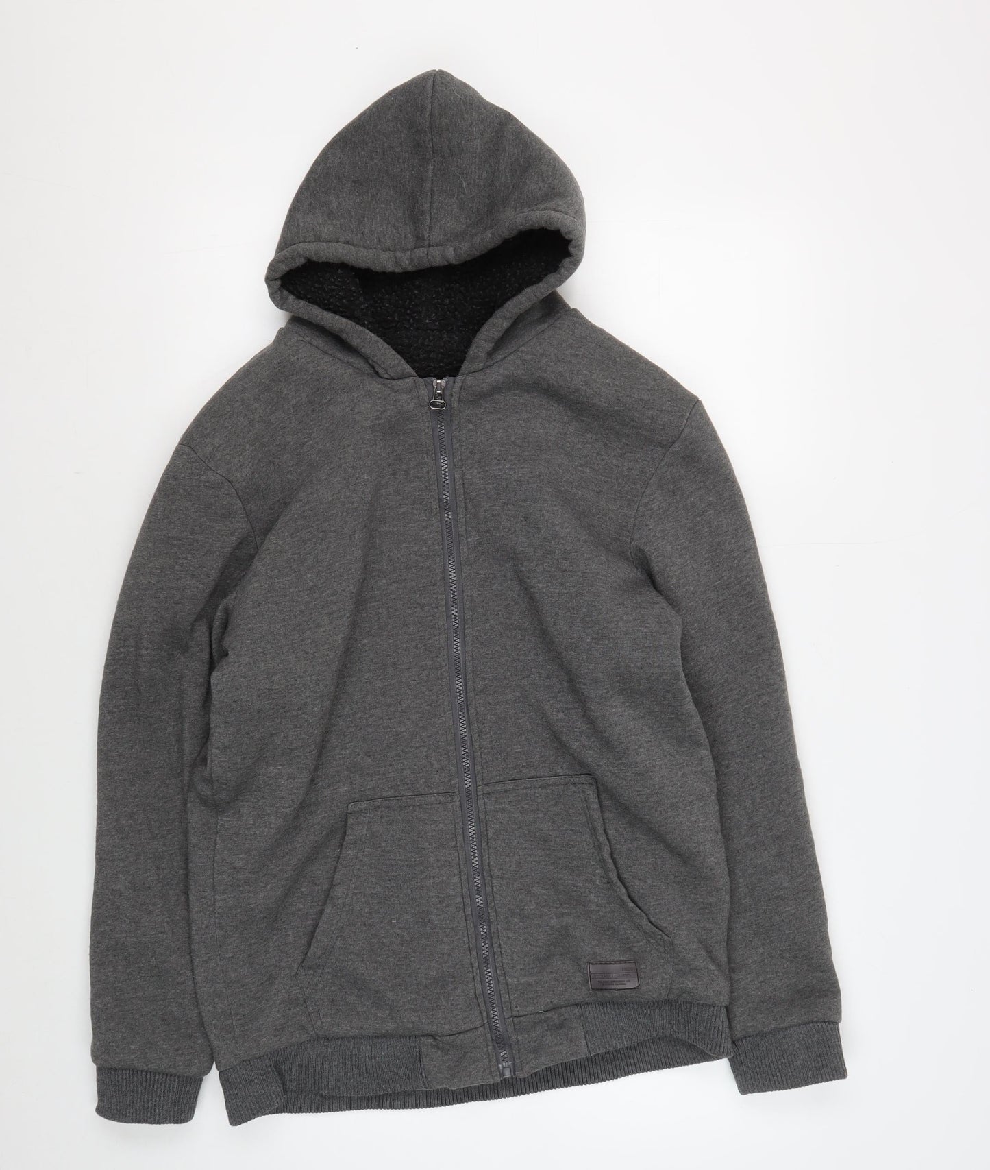 Brave Soul Boys Grey Full Zip Hoodie 13 Years - Fleece Warm