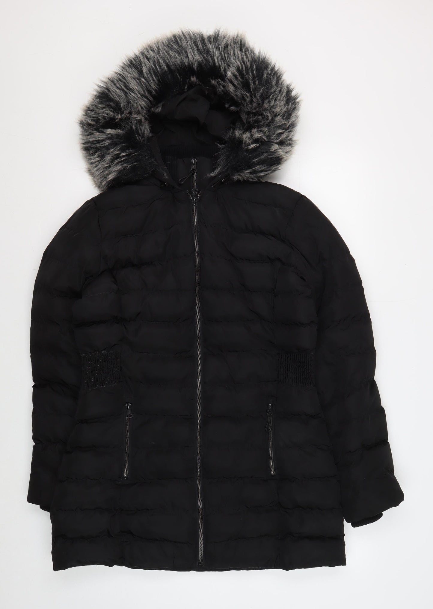 Womens UK Size 10 Kangol Black Puffer Jacket