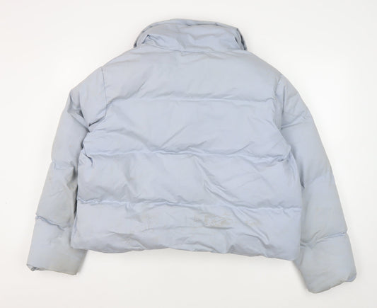 In The Style Women's Grey Puffer Jacket Size 12