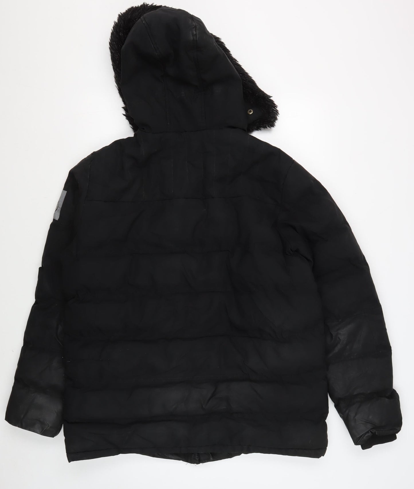 Mens UK Size L KWD Black Puffer Jacket