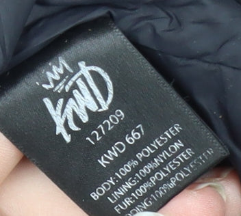 Mens UK Size L KWD Black Puffer Jacket
