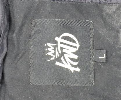 Mens UK Size L KWD Black Puffer Jacket