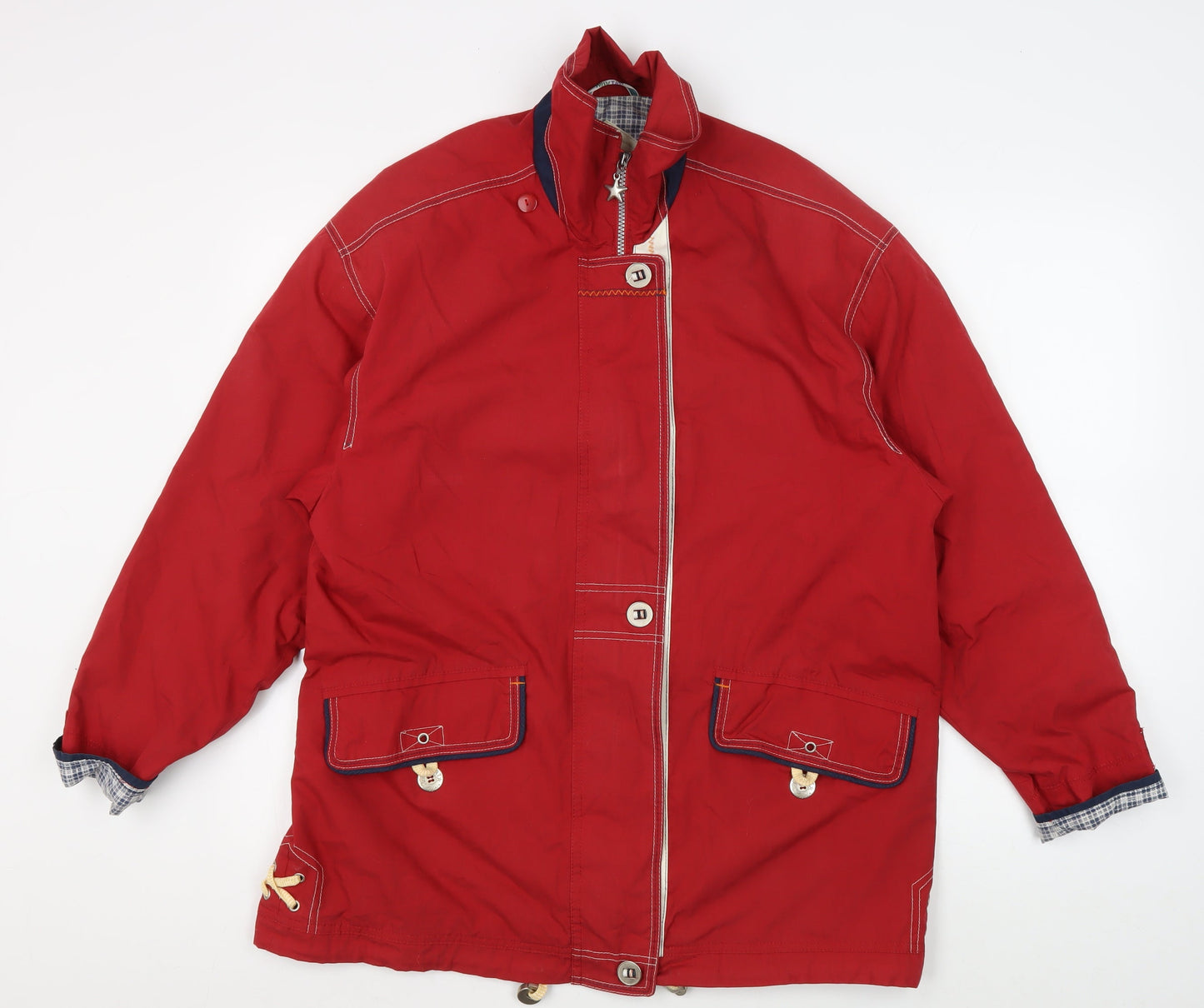 C&A Men's Red Basic Jacket, Size 36, Mid-Length