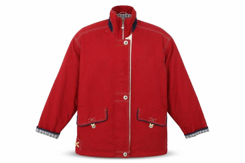 C&A Womens Red Basic Jacket, Size 36, Mid-Length