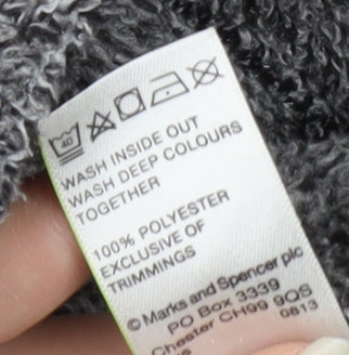 Mens UK Size M Marks and Spencer Grey Pullover Hoodie
