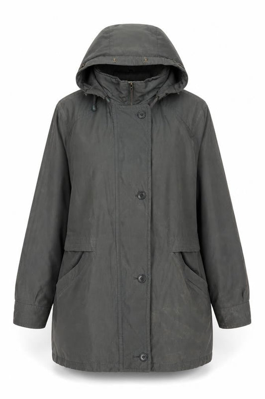 Womens UK Size S Dannimac Green Anorak Coat