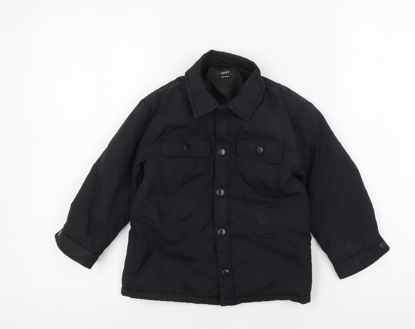 Next Boys Black Padded Basic Jacket Age 4