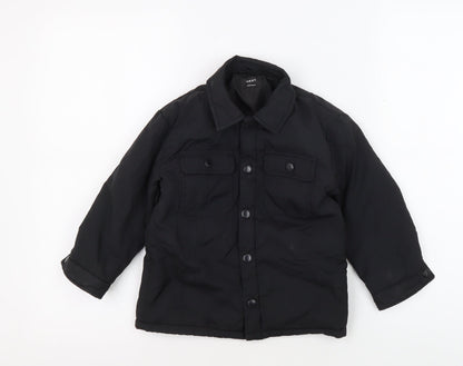 Next Boys Black Padded Basic Jacket Age 4