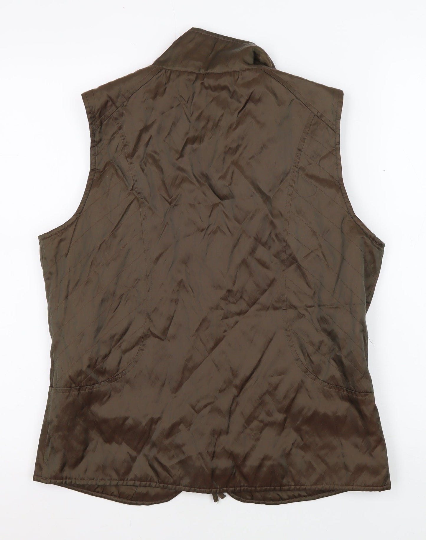 Lakeland Women's Brown Quilted Waistcoat - Size 12