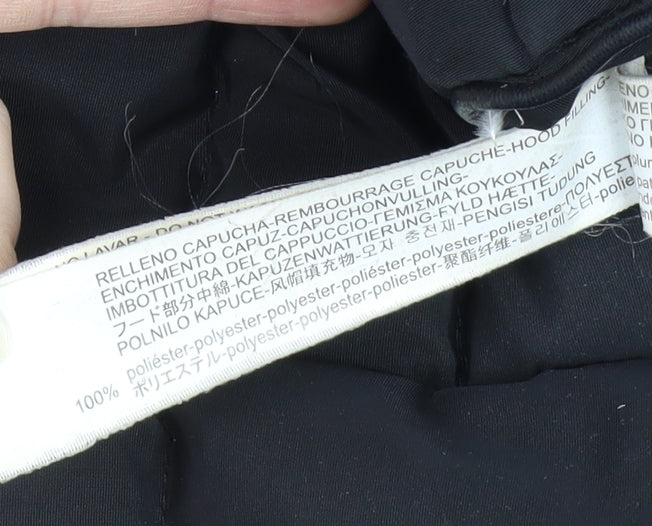 Womens UK Size S Stradivarius Black Puffer Jacket