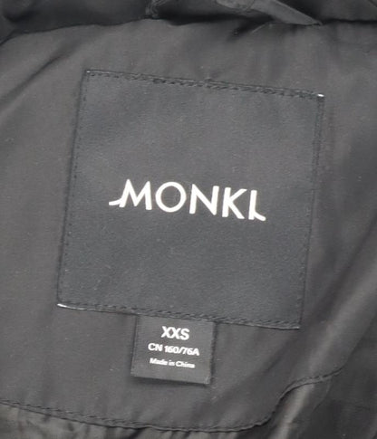 Monki Women’s Black Puffer Jacket 2XS Full Zip Casual