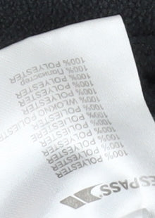 Trespass Men's Black Fleece Pullover, S, Lightweight