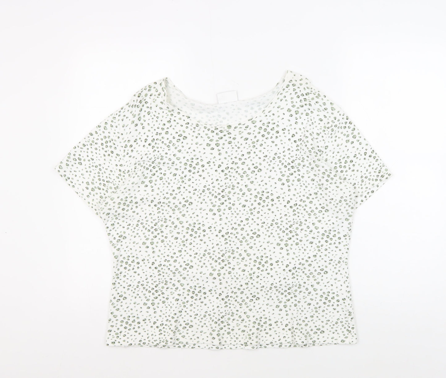 Alexon Women's White Animal Print T-Shirt Size 16/18