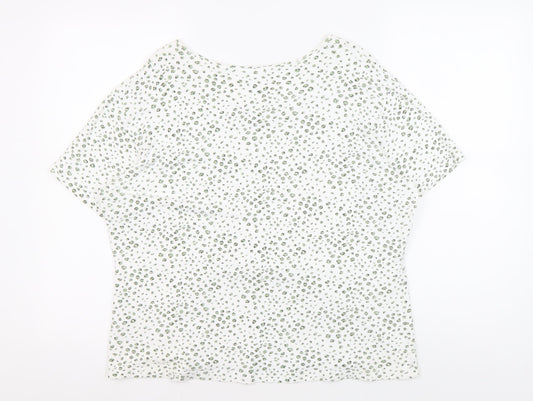 Alexon Women's White Animal Print T-Shirt Size 16/18