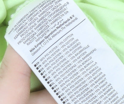 Nike Men's Green Athletic T-Shirt, Size S, Reflective