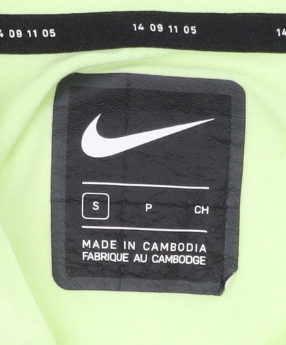 Nike Men's Green Athletic T-Shirt, Size S, Reflective